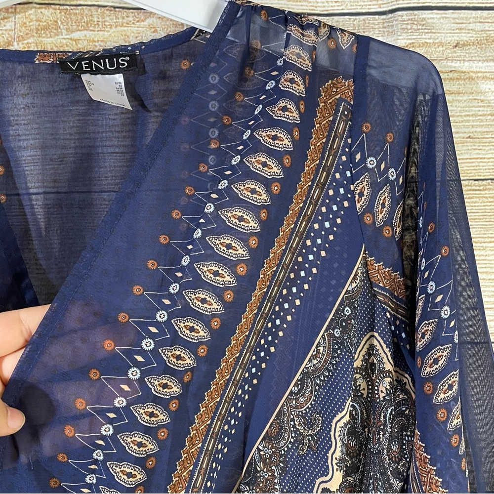 Venus Boho Romper Long Flutter Mesh Sleeves Women… - image 8